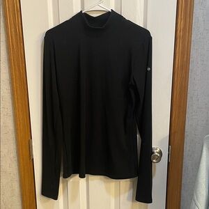 Wellness rib mock neck long sleeve